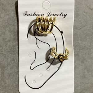 Gold Ear Cuff Set